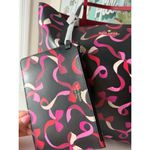 Kate Spade New York Black Red Leather Wrapping Party Bows Reversible Tote Bag Photo 4