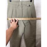 ANINE BING Women's Mycah Wool Pleated Trousers Pants Size 30 Khaki Green Casual Photo 5