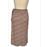 Urban Romantics  tan and black leopard animal print lightweight wrap midi skirt Photo 2