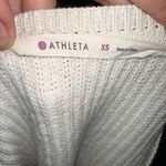 Athleta off white merino wool XS cozy sporty pullover sweater Photo 3