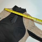 XScape  Beaded Bodycon Dress black Gold SZ 10 Cocktail Formal Dressy Keyhole Photo 9