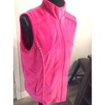 Quacker Factory  Pink Bling Zip Front Vest Size Medium M quilted Photo 2