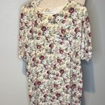 Victoria's Secret Vintage  Floral sleep shirt in Cream and Red size L Photo 0