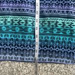 Forever 21 🦋  Tribal Print Maxi Skirt - Blue and Green Y2K Casual Summer Medium Photo 4