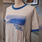 Old Navy NWT White/Blue Ride the Waves T-Shirt Photo 1