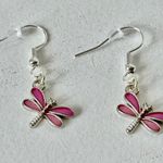 Pink Dragonfly Earrings Photo 1