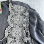 Johnny Was  Plus 1X Embroidered Boho Tunic Top Bohemian Crochet Hippie Blouse Photo 4