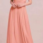 David's Bridal AW Grace Bridesmaid Prom Formal Special Occasion Wedding Guest Dress, 4, Pink Photo 0
