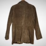 Dennis Basso Dennis by  genuine leather jacket blazer Women’s size medium brown Photo 7