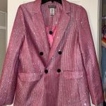 Pink Sparkly Blazer Size M Photo 0