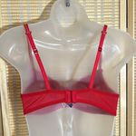 Adore Me Bright Red Underwire Demi Bra Mesh Lace Lightly Lined Bra 32D Photo 8