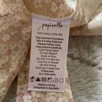 Papinelle Silk and Cotton Cherry Blossom Lace Trim Nightgown and Robe Set Size XS Photo 8