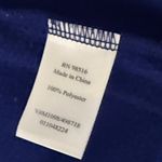 Coldwater Creek Royal Blue Fleece Quarter Zip Pullover Women's M Ruffled Neck Photo 4