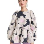 NWOT Stine Goya Jenny Blouse Puffed Long Sleeve Size M Floral Size M Photo 2