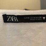 ZARA White Long Sleeve Embroidered Dress Photo 2