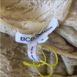 BCBGeneration BCBG Burnout Top Tee Shirt Cream Beige Yellow Medium Photo 4