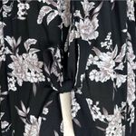 Spiritual Gangster  Black White Floral Kimono Photo 5