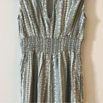 Japna  Sage Green & White Floral Sleeveless Romper w/ Elastic Waist XSmall Photo 11