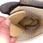 Sam Edelman Tan Suede Leather Knit Lydell Combat Boot Boho Grunge Winter 90s Photo 9