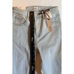 Rue21 High Rise Rhinestone Studded Flare Jeans Size 4 Light Wash Y2K NWT Blue Photo 5