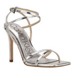 Calvin Klein  Tegin Strappy High Stiletto Dress Sandals- Silver- Size 6.5M Photo 0