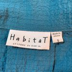 Habitat  Clothes to Live In Teal Textured Jacket Womens Small Office Church Artsy Photo 2