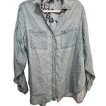 Soho  Women's Blue Long Sleeves Button Down Jeans Shirt Size Large Photo 0