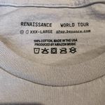 Renaissance Beyoncé World Tour Tee Shirt Size 3X light grey NWOT Gray Photo 3