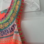 Karlie  Like New Coral Tank With Details Photo 3