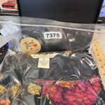 French Laundry Vintage Y2K Fall Floral Top Womens XL Black Crepe Acetate Photo 13