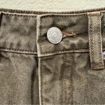 Ena Pelly Olive Green Maxi Denim Skirt in Olive Green / Grey Size 26 NWOT Photo 2