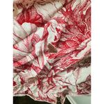 PETERSYN Rustic Red Pink Floral Printed Cotton Puff Sleeves Isodora Dress S Photo 5