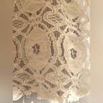 NSF Mixed Media Lacy Sheer Back Sweatshirt Raw Edge Front size Small Gray Photo 3