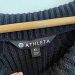 Athleta  Black Rockland Chunky Knit Sweater Photo 7