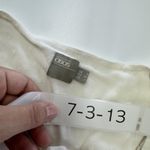 ASOS Blouse Womens US 4 Ivory Peasant Boho Tassel Tie Ruffle Hem Long Sleeve Photo 2