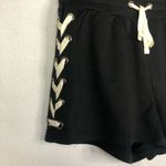 Very J NEW Boutique  Black Lace Up Side Drawstring Shorts M Photo 34