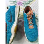 Nike  Zoom Turquoise Orange Athletic Training Shoes Women's Size 7.5 Photo 2