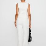 Princess Polly Parklea Linen Blend Pants White Photo 1