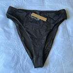 SKIMS  swim bottoms MID WAIST COLOR‎ ONYX SIZE M NWT Photo 0