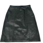 Jaclyn Smith  100% Black Leather Pencil Skirt Womens 6 Photo 0