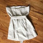 ZARA linen Strapless Button-Down Blouse NWT Photo 4