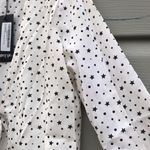 Nasty Gal Star Print Tie-Front Blouse Photo 4