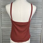Old Navy  Cropped Tank Top Ribbed
Lettuce Hem Rust-Medium Photo 1