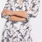 In The Style Lorna Luxe Mini Wrap Mono Floral Print Dress Photo 0