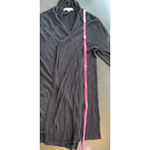 Joan Vass  Studio Cardigan Sweater Womens Medium Black‎ Minimal Closet Staple Photo 9