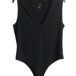 A New Day Black Sleeveless Bodysuit Photo 0