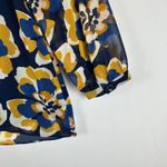 CAbi Lydia Floral Print 3/4 Sleeve Blouse Top Navy Blue Women's Small 3426 Photo 8