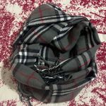 Burberrys Gray Plaid Scarf Photo 1