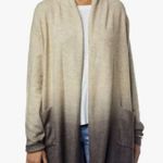 Democracy Women’s Ombré Cardigan Heather Oatmeal Charcoal Size Large 10-12 New! Photo 7