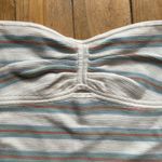Striped Tube Top Medium NWOT White Photo 1